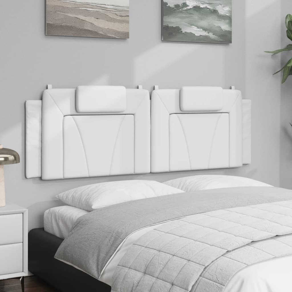 Vidaxl Stilvolles Kopfteilkissen 160 cm, Kunstleder Weiß - bis zu 75% reduziert