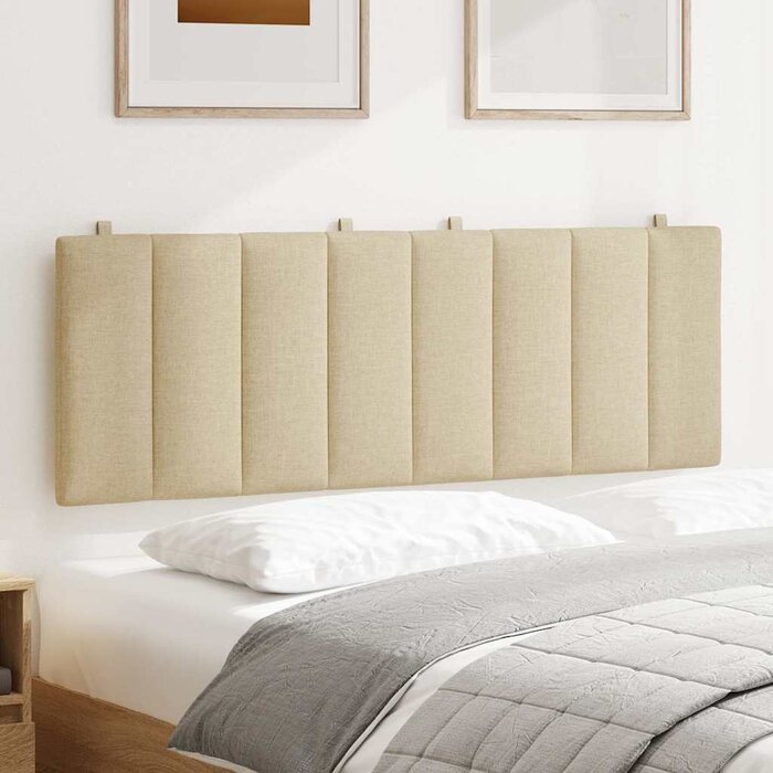 Bettkopfteil-Kissen Hanko, 140 cm, Creme - bis zu 41,1 % Rabatt