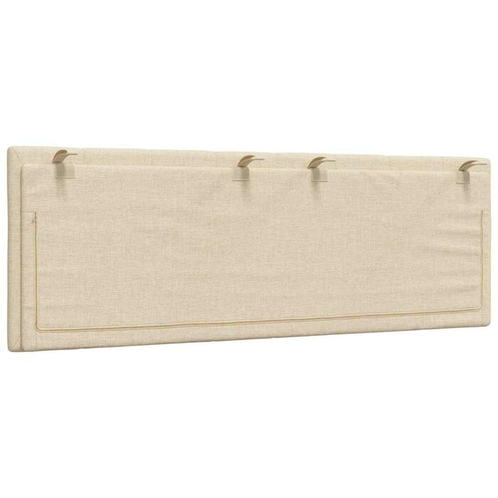 Bettkopfteil-Kissen Hanko, 140 cm, Creme - bis zu 41,1 % Rabatt