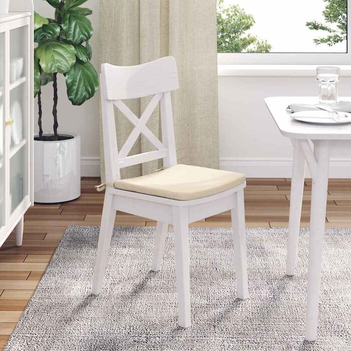Vidaxl 4er-Set Sitzkissen Creme, 40x40 cm - Jetzt bis zu 72% sparen!