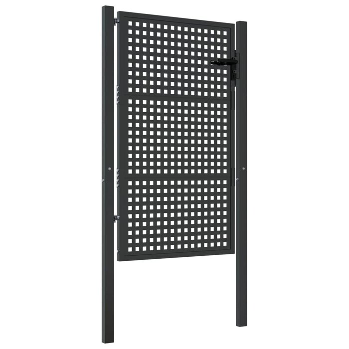 Robustes Gartentor 105x175 cm Anthrazit - bis zu 46,7% Rabatt im Outlet