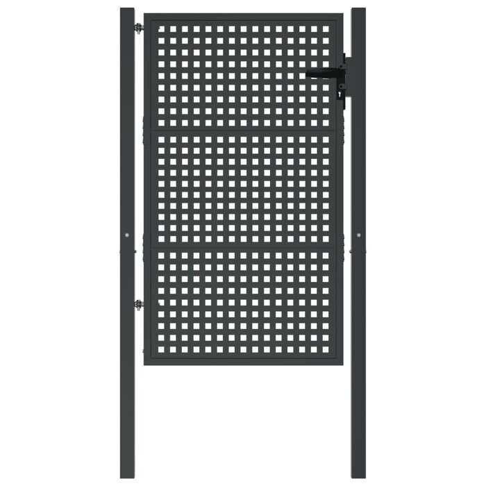 Robustes Gartentor 105x175 cm Anthrazit - bis zu 46,7% Rabatt im Outlet