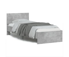 Vidaxl Bettgestell 90x190 cm in Betongrau - Jetzt bis zu 51% Rabatt sichern!