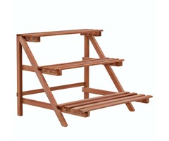 Vidaxl 3-stufiges Pflanzenregal aus Zedernholz, 48x45x40 cm - bis zu 46% sparen