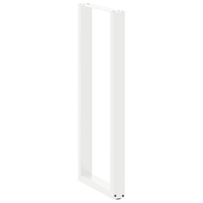 U-Form Couchtischbeine 50x110 cm Stahl Weiß - bis zu 45,5% sparen