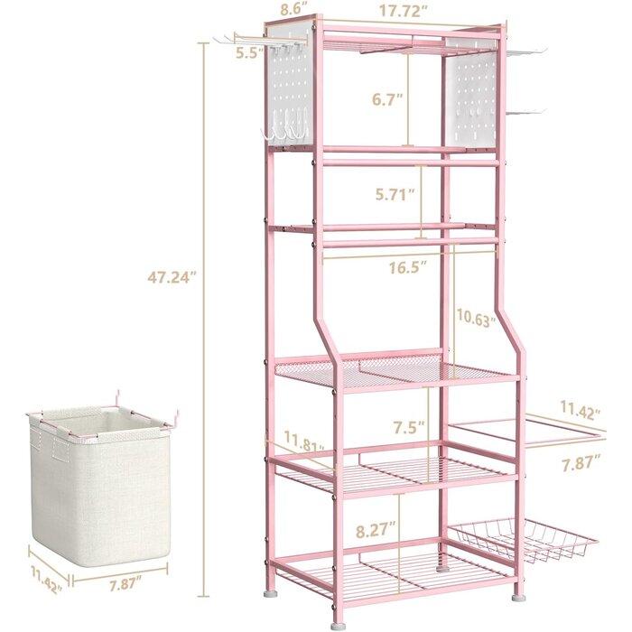 Hantelregal 6 Ebenen für Home Gym - Rosa - bis zu 41,6 % Rabatt