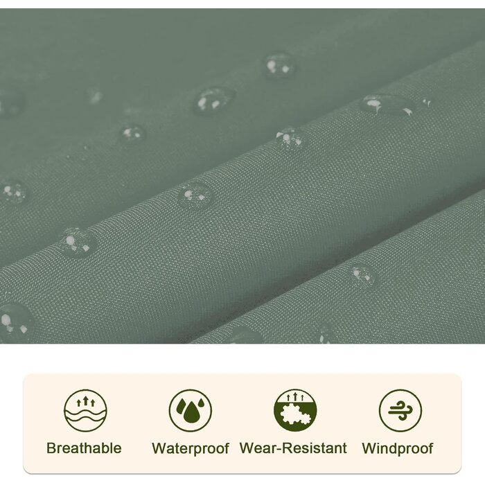 Regenponcho für Damen in Grasgrün - Wasserabweisend - bis zu 65% Rabatt