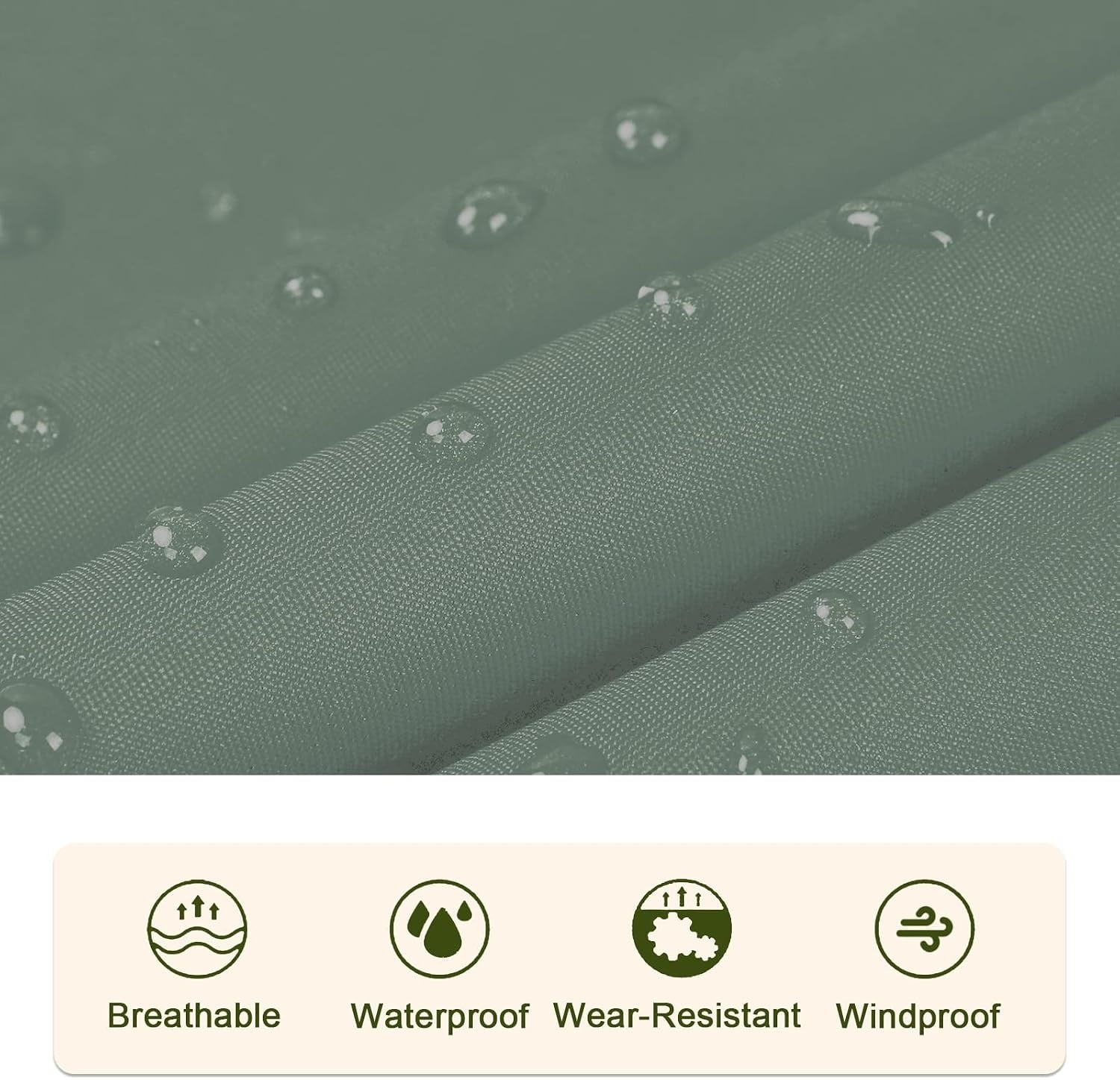Damen Regenponcho | Wasserabweisend | Grasgrün | Bis zu 42,3% Rabatt