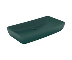Vidaxl Design Aufsatzwaschbecken, 71x38 cm, Dunkelgrün matt - jetzt bis zu 52% sparen