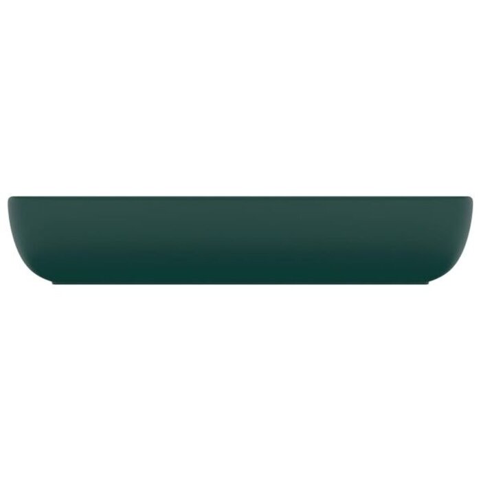 Design Aufsatzwaschbecken, 71x38 cm, Dunkelgrün matt - bis zu 46 % Rabatt