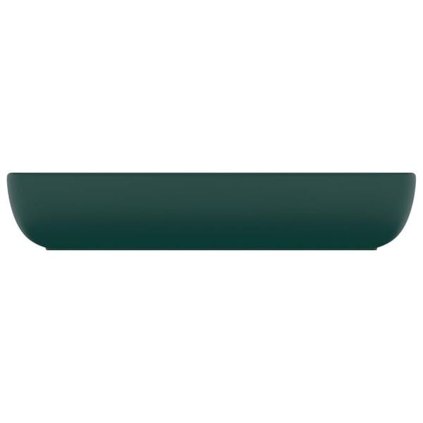 Design Aufsatzwaschbecken, 71x38 cm, Dunkelgrün matt - bis zu 46 % Rabatt