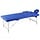 Professionelle Massageliege, klappbar, blau - bis zu 46,5 % Rabatt