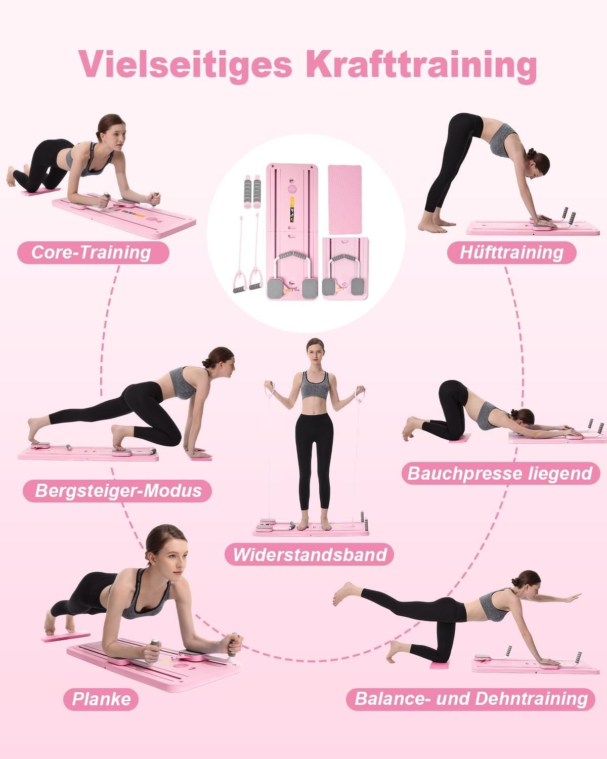 Pilates-Reformer-Board - Klappbar & Kompakt - Bis zu 39,9 % Rabatt
