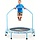 Kindertrampolin 96 cm mit Haltegriff - Hellblau - bis zu 45,3% Rabatt