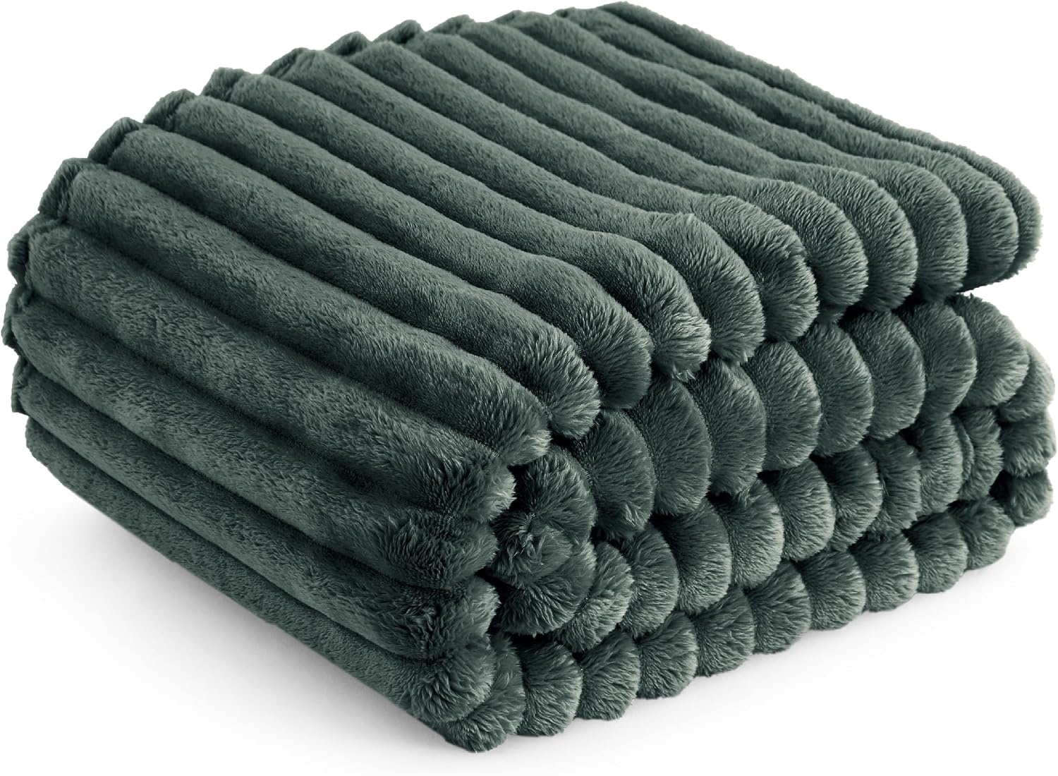 Flauschige Fleece-Decke in Grün 130x170cm - Jetzt bis zu 41,7% Rabatt sparen