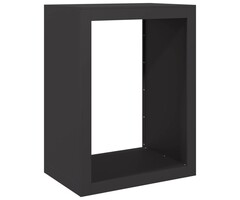 Vidaxl Kaminholzregal aus Stahl 60x40x80 cm - Schwarz - bis zu 51% sparen