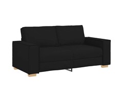 Vidaxl 2-Sitzer Sofa Schwarz 140 cm Stoff - Jetzt bis zu 47% günstiger im Outlet