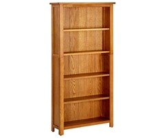 Vidaxl Rustikales Eichen-Bücherregal mit 5 Ablagen, 70x22x140 cm - bis zu 47% sparen