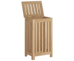 Vidaxl Wäschekorb aus massivem Teakholz, 35x25x60cm - jetzt bis zu 44% Rabatt sparen