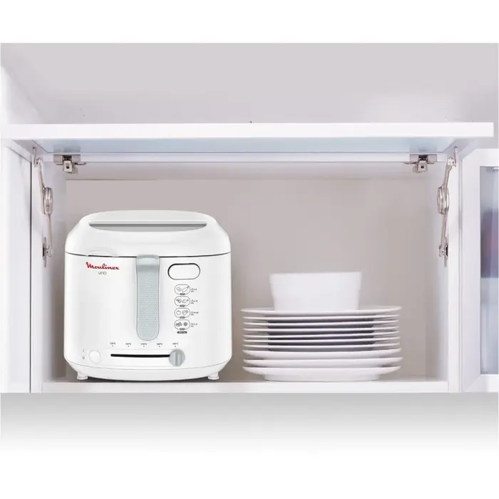 Kompakte Fritteuse 1,8L, 1470W - Weiß - Outlet bis zu 33% reduziert