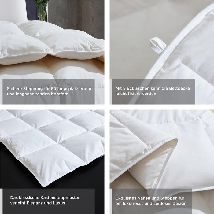 Winterbettdecke 200x200 cm | Daunen-Mix | Bis zu 35,3% Rabatt im Outlet