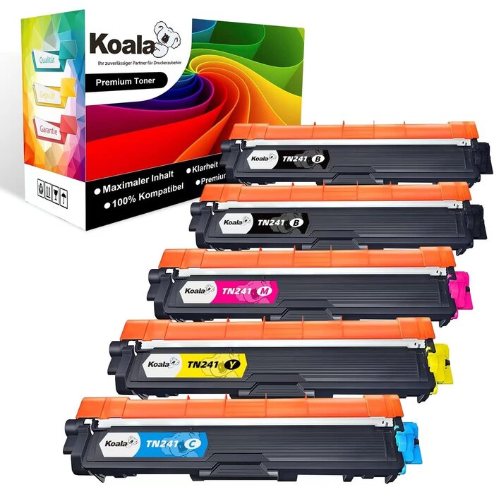 Tonerset für Brother TN241/TN245 - 5-tlg. - Outlet bis zu 38,7% günstiger