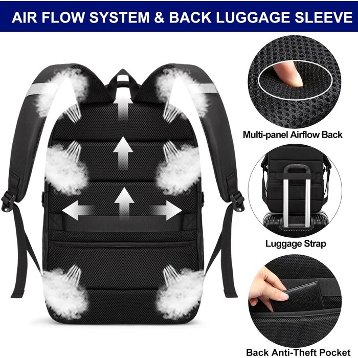 Großer 50L Laptop-Rucksack für 17,3 Zoll - TSA-geprüft - bis zu 32,6% Rabatt