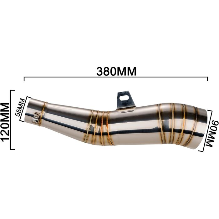 Universeller Motorrad-Auspuff Edelstahl 51 mm - bis zu 39% günstiger
