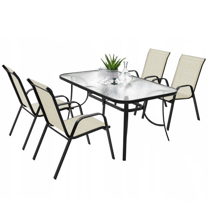 Gartenstuhl mit Armlehnen Beige - Bis zu 67% Rabatt