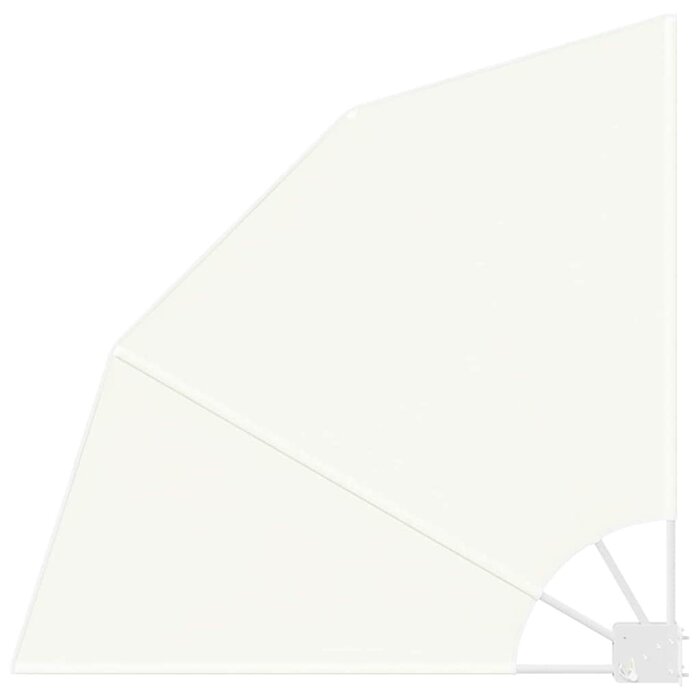 Fächer-Balkonsichtschutz 115x115cm Creme - bis zu 36,4% günstiger