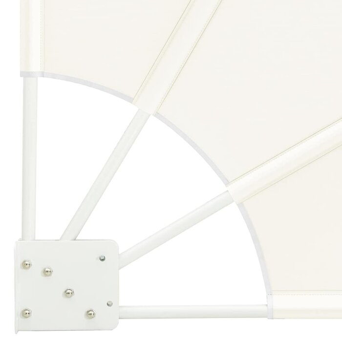 Fächer-Balkonsichtschutz 115x115cm Creme - bis zu 36,4% günstiger