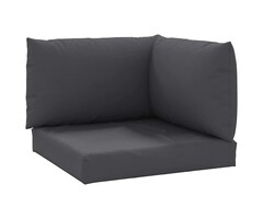 Vidaxl 3-tlg. Palettenkissen Set, Anthrazit, 60x60 cm - bis zu 75% sparen!