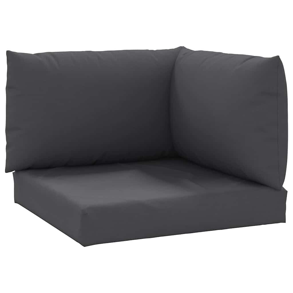 Vidaxl 3-tlg. Palettenkissen Set, Anthrazit, 60x60 cm - bis zu 75% sparen!