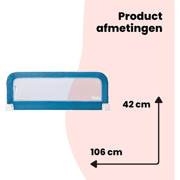 Tragbares Kinderbettgitter 106 cm - Blau - bis zu 38,6% günstiger
