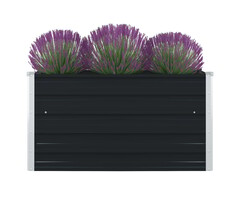 Vidaxl Quadratisches Hochbeet 100x100x45cm Anthrazit - Jetzt bis zu 48% sparen