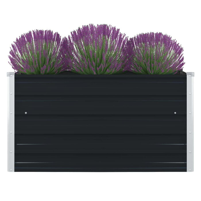 Hochbeet 100x100x45 cm Stahl Anthrazit - Jetzt bis zu 37,5% Rabatt