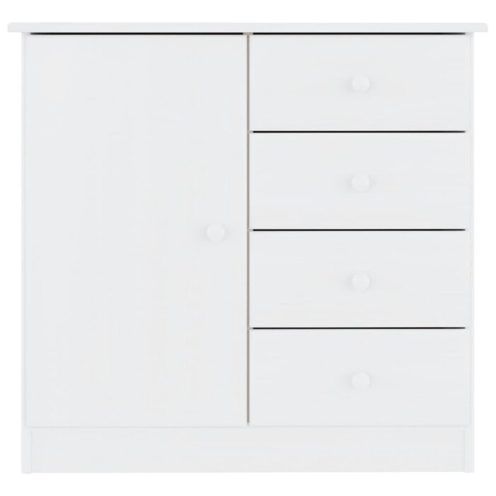 Sideboard ALTA aus Kiefernholz, Weiß, 77x35x73 cm - jetzt bis zu 39,8% Rabatt