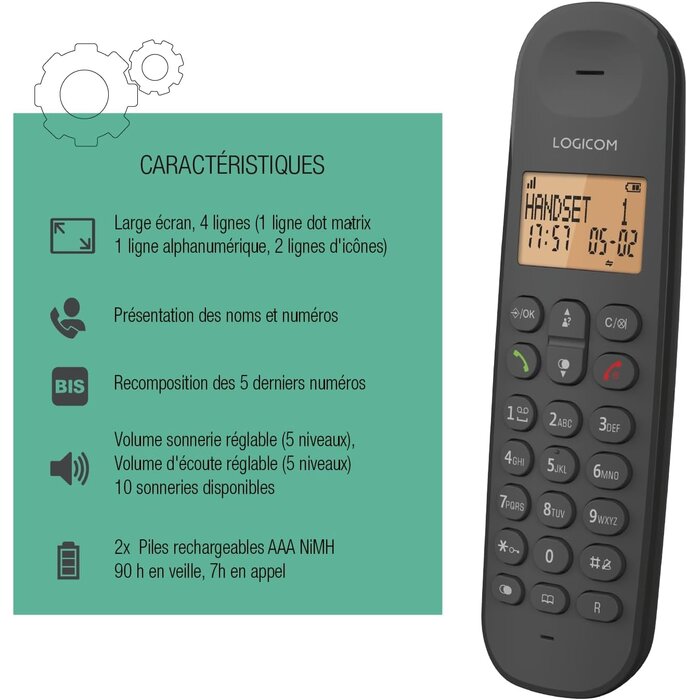 Schnurloses DECT-Telefon mit Display - Jetzt bis zu 62% günstiger