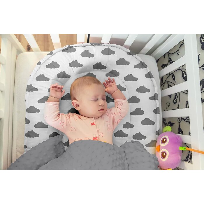 Babynestchen Wolken, 100% Baumwolle, 80x70cm, bis zu 32,1% Rabatt
