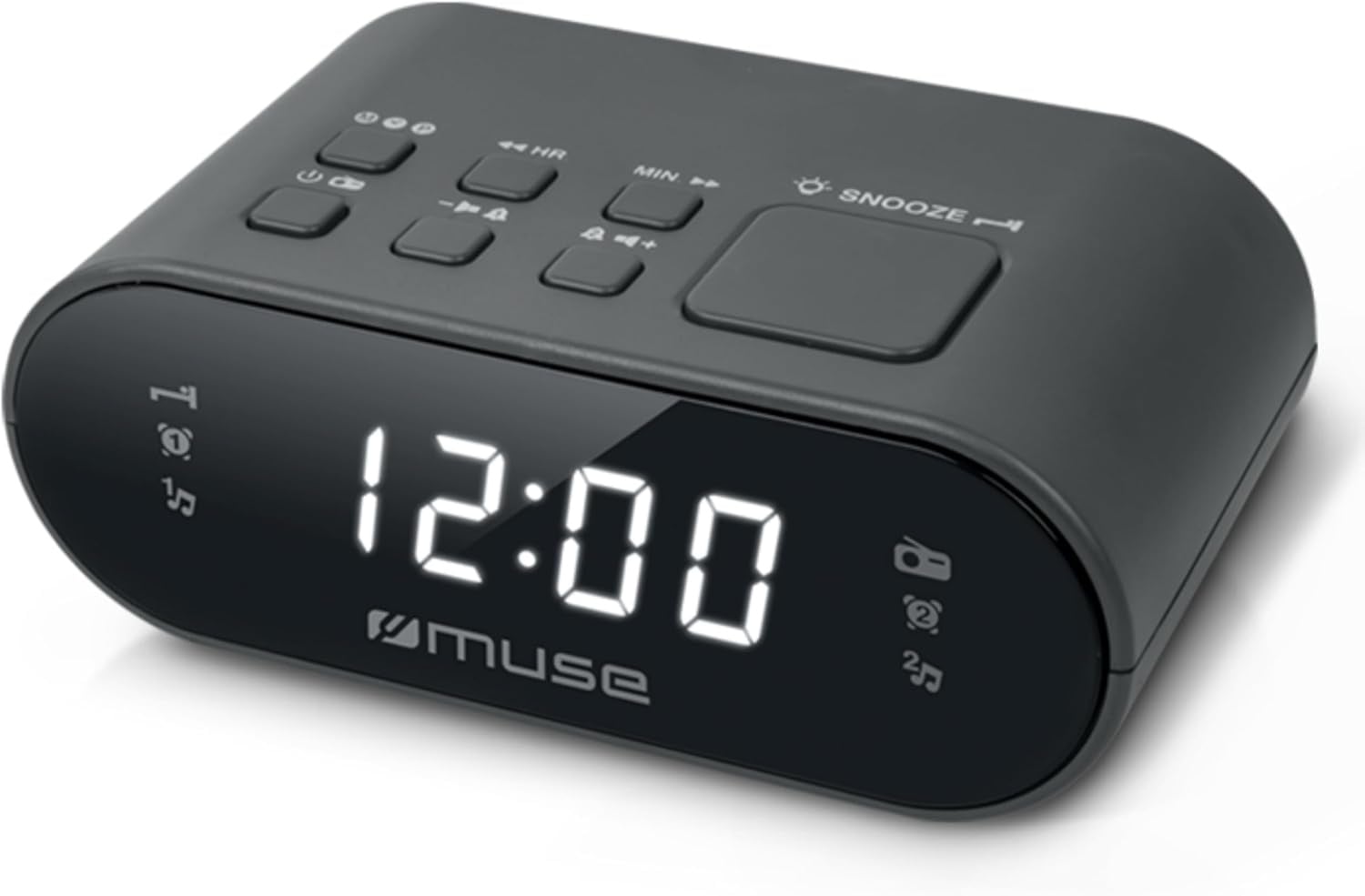 DAB+ Radiowecker mit Dual-Alarm - Schwarz - bis zu 36,3 % sparen!