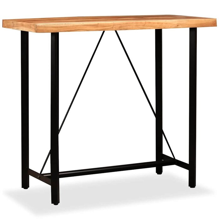 Bartisch aus Akazienholz 120x60cm - Industrie-Design - bis zu 40,9% reduziert
