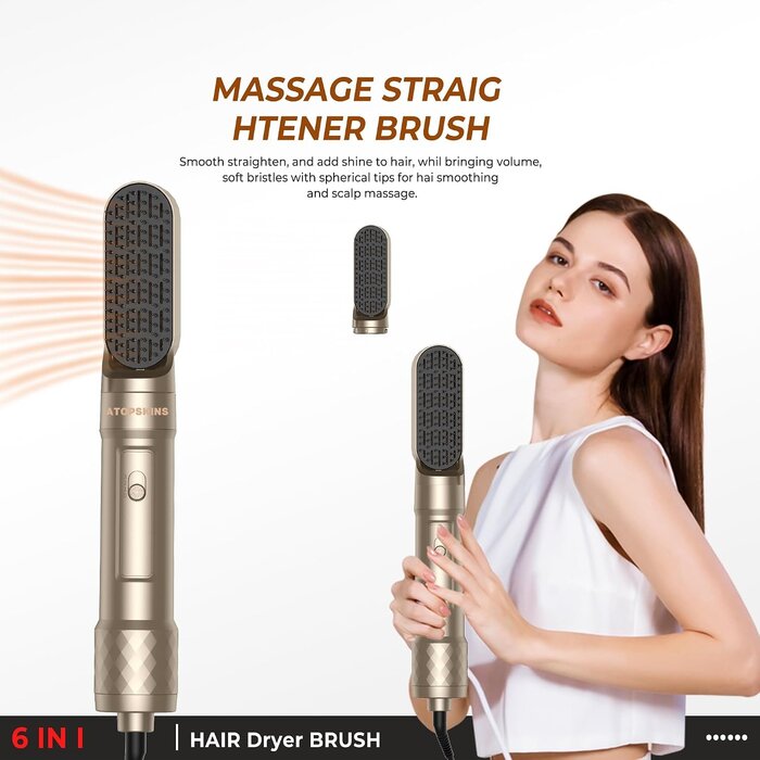 Atopskins 6-in-1 Heißluftbürste: Styling-Set für Locken & Volumen - bis zu 65% Rabatt