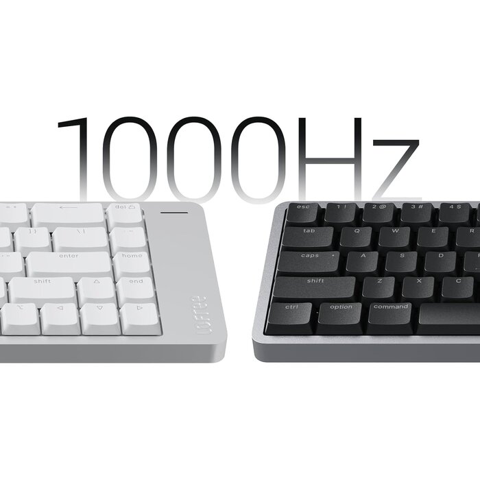 Ultra-flache mechanische Tastatur QWERTZ Aluminium - bis zu 40,6% Rabatt