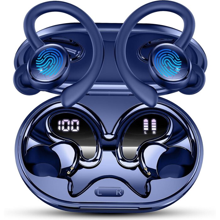 In-Ear Sport-Kopfhörer Bluetooth 5.4 HiFi - Marineblau - bis zu 37% sparen