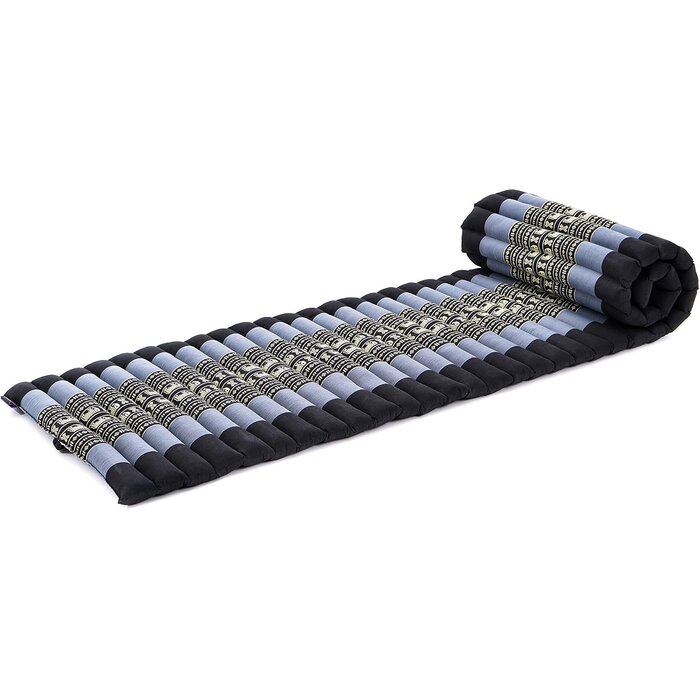 Ausrollbarer Futon 190x50 cm Kapok - Blau - Outlet bis zu 35,9% Rabatt