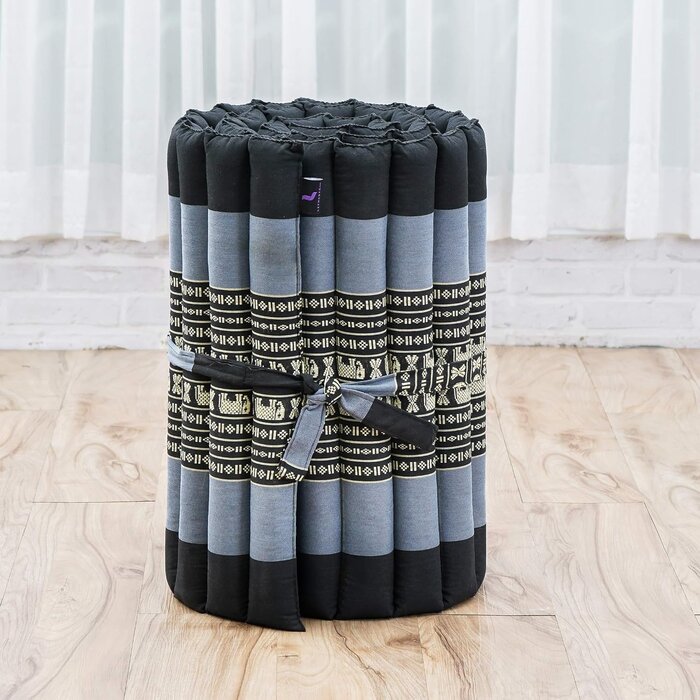 Ausrollbarer Futon 190x50 cm Kapok - Blau - Outlet bis zu 35,9% Rabatt