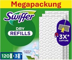 Bodenreinigung Maxi-Set: 120 Tücher & 3 Wischtücher - bis zu 42% sparen