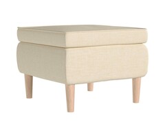 Vidaxl Stilvoller Hocker in Creme - Vielseitige Sitzgelegenheit, bis zu 45% sparen