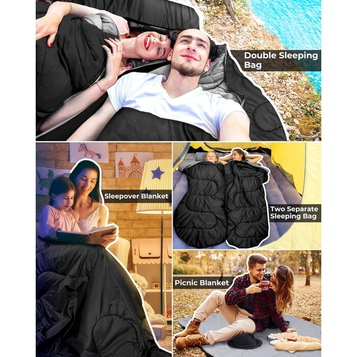 Doppelschlafsack für Camping & Outdoor - bis zu 38,8 % Rabatt