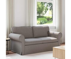 Vidaxl Modernes 140 cm Sofa in Taupe - Stabiler Metallrahmen - bis zu 47% sparen